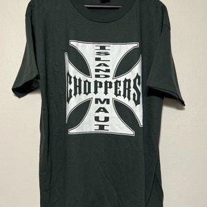 Vintage Island Maui Choppers t Shirt Size l Black West Coast